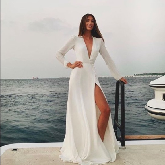 NWT Reformation Milan Wedding Dress Ivory Small - Picture 12 of 12